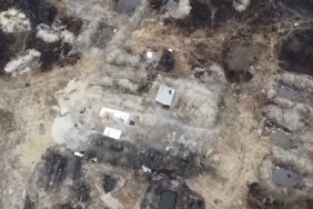 Russian Armed Forces in Chernobyl really dug trenches in the Red Forest - video from a drone appeared