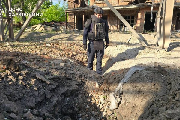 В ОВА показали наслідки удару авіабомбами по містом Дергачі