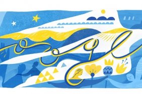 Google dedicated a doodle to the Independence Day of Ukraine