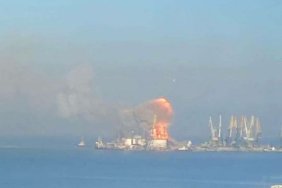 In the port of Berdyansk, Ukrainian defenders destroyed the Russian landing ship Orsk