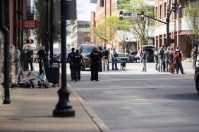 A bank employee in the USA shot five colleagues live