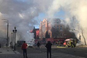 Уламки ракети впали на дитячу лікарню в Києві