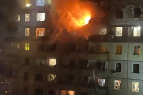 У Кривому Розі внаслідок ракетної атаки пожежа в багатоповерхівці (ОНОВЛЕНО)