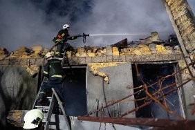 Consequences of a missile strike: fire and victims in Odesa