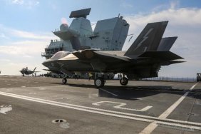 UK's HMS Queen Elizabeth aircraft carrier pictured in South China Sea