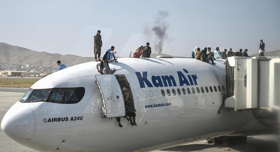 Situation at Kabul airport after Taliban takes charge