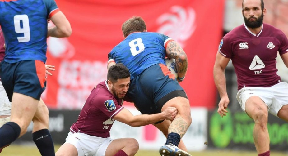 Georgian rugby team defeated Russia 16-7
