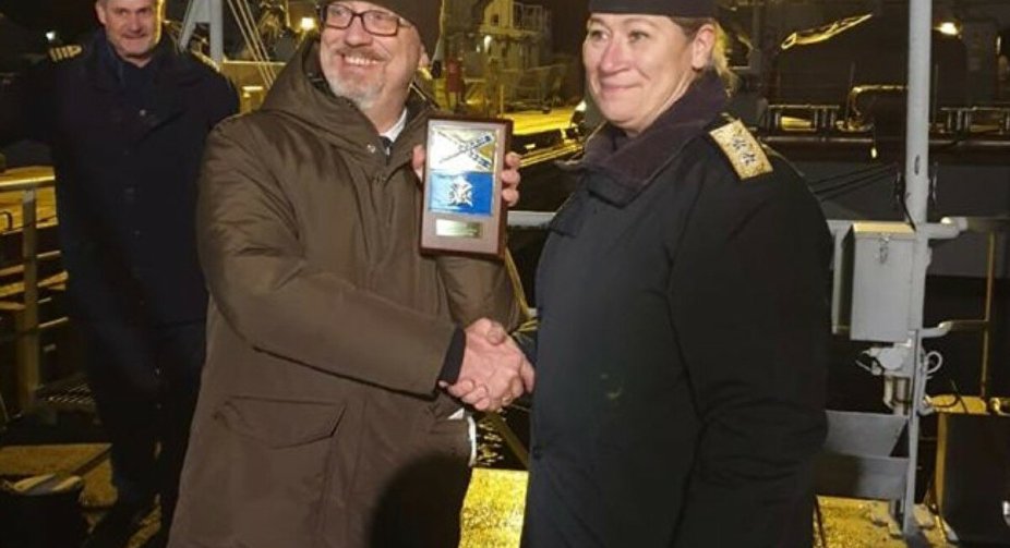 Reznikov visited the Swedish Navy base