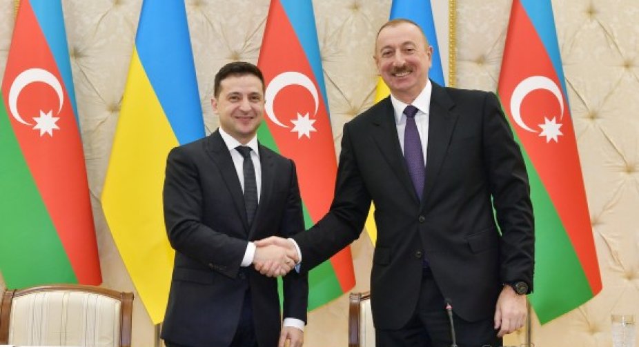 Leaders of Ukraine and Azerbaijan discussed creation of transport corridor and signed declarations