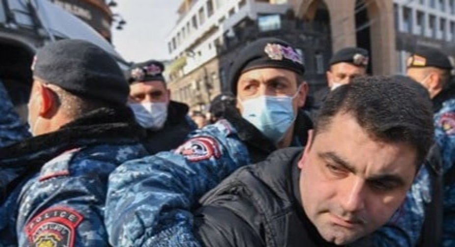 25 people were arrested during an anti-government rally in Armenia