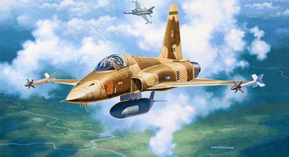 Винищувач ВПС Ірану F-5 впав на спорткомплекс і спалахнув