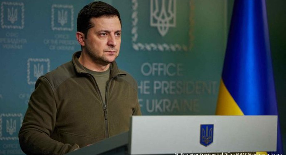 President of Ukraine Volodymyr Zelensky speaks at a meeting of the European Parliament. Live broadcast 