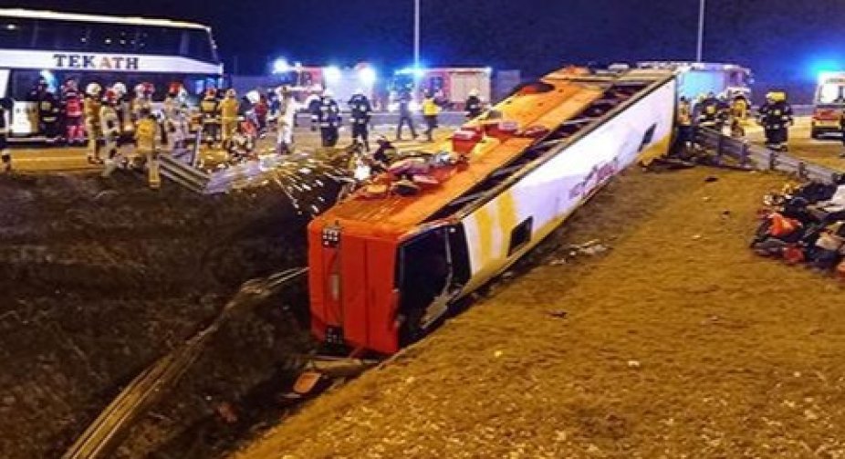 Шестеро українців загинули в ДТП автобуса в Польщі, ще 15 госпіталізовані