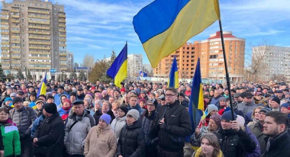 Ситуація в Енергодарі: війська РФ обстріляли учасників мітингу, поранивши чотирьох людей