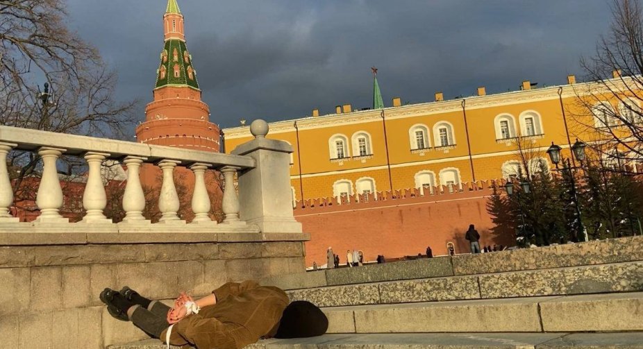 An anti-war solitary action called "Bucha-Moscow" took place in Moscow
