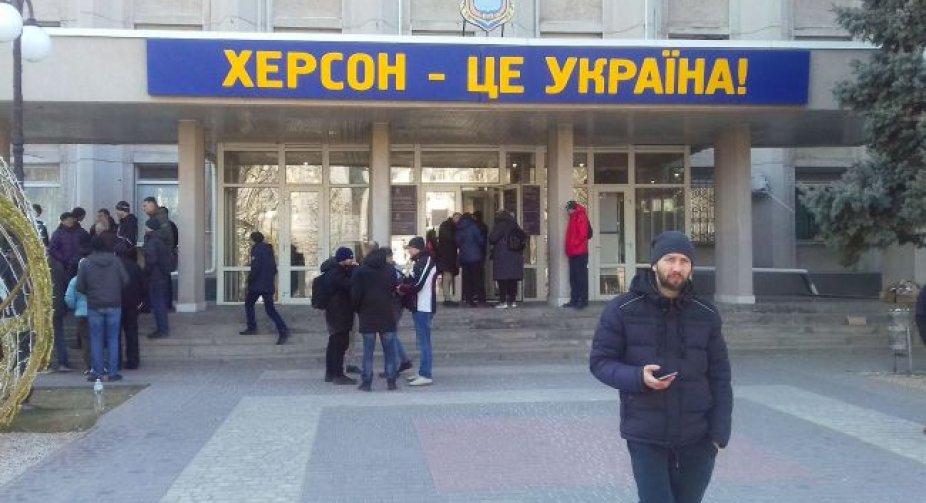 Окупанти розігнали черговий український мітинг у Херсоні