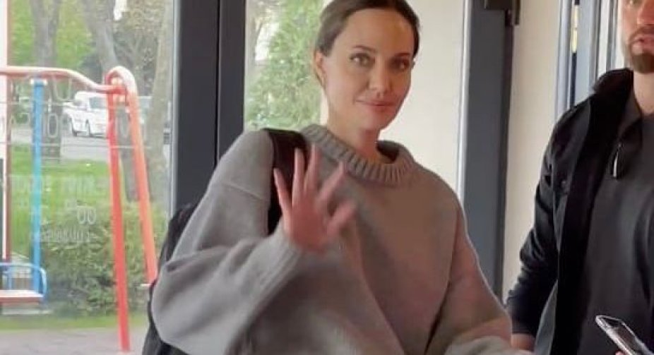Angelina Jolie arrived in Lviv