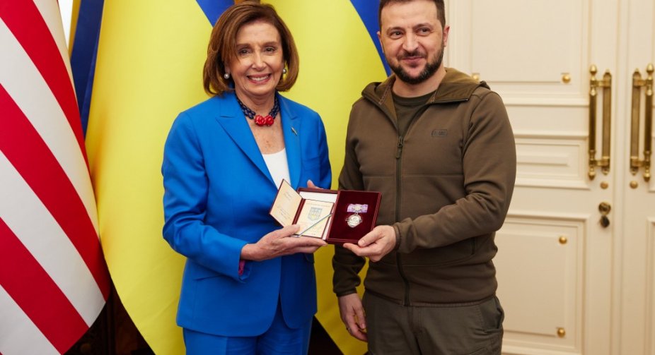 Зеленський зустрівся у Києві зі спікером Палати представників США Ненсі Пелосі