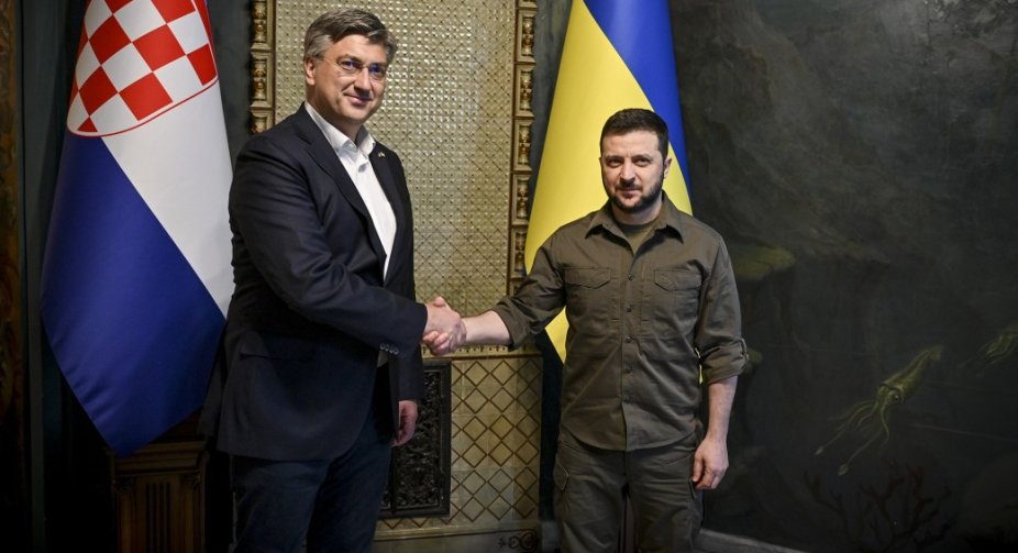 Зеленський зустрівся у Києві з прем'єр-міністром Хорватії
