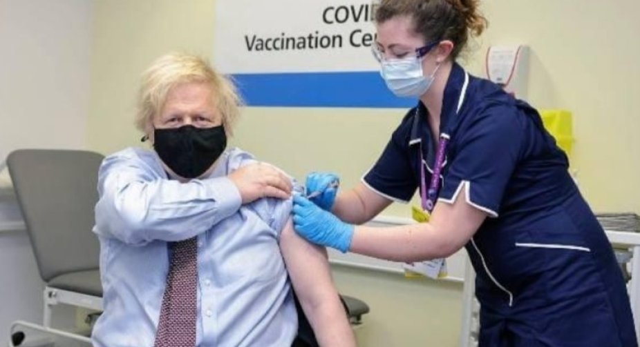 Boris Johnson receives AstraZeneca/Oxford jab as he urges country to get vaccinated