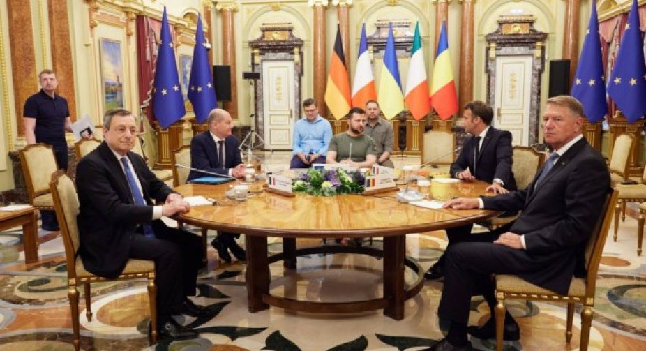 Zelensky's meeting with the four EU leaders is over