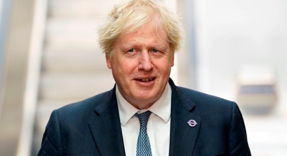 Johnson arrived in Ukraine on an unannounced visit