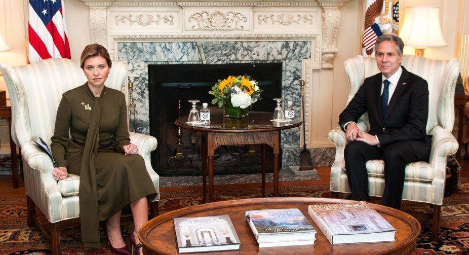  The First Lady of Ukraine met with the U.S. Secretary of State in Washington