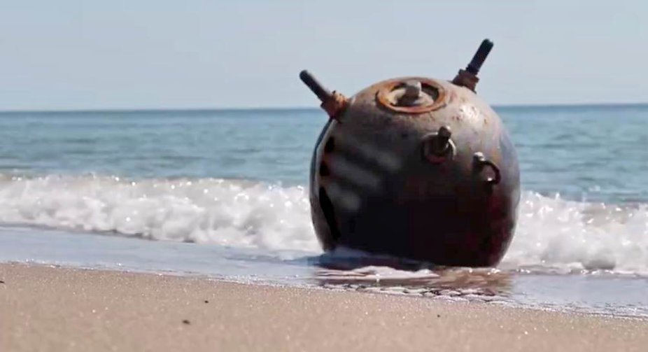 A sea mine was defused near a seaside resort in Romania