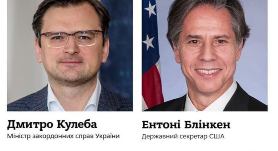 Кулеба обговорив з держсекретарем США Блінкеном посилення взаємодії двох країн у сфері безпеки