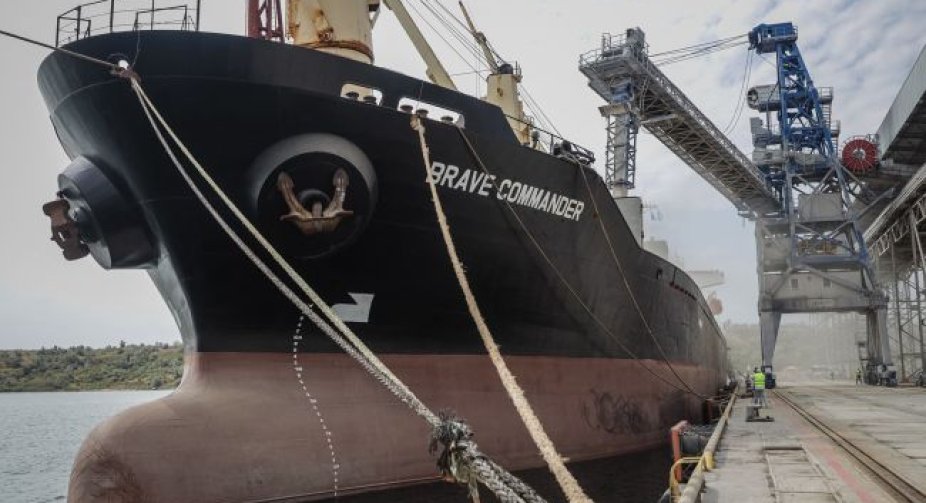 The first ship with Ukrainian grain for Africa arrived at the port of Djibouti