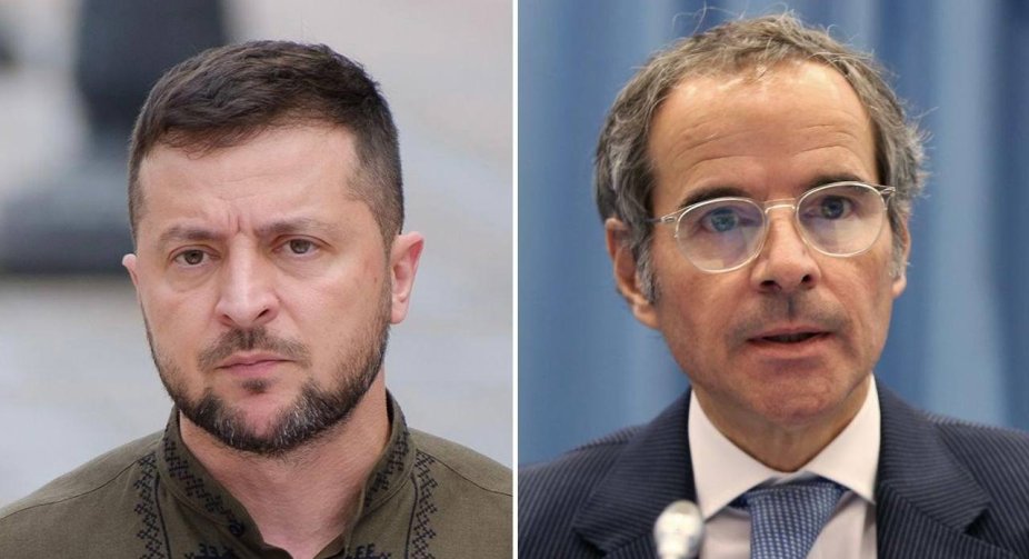 Zelenskiy met with the head of the IAEA Grossi - CNN