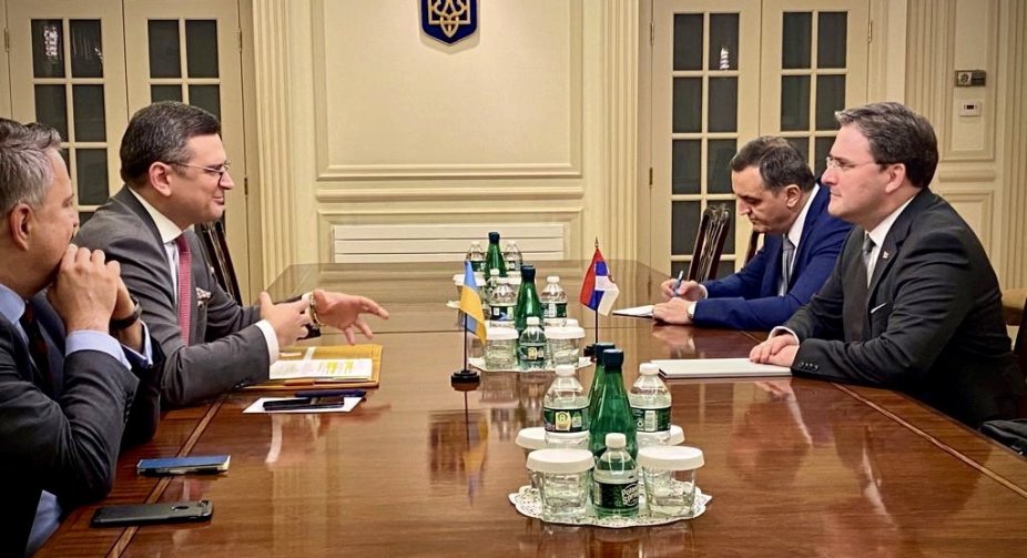 Kuleba called on Serbia to align its policy on Russia's war with that of the EU