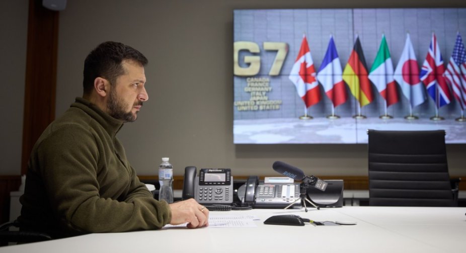 Зеленський закликав країни G7 до симетричної відповіді на дії Росії