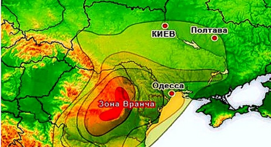 У Румунії стався землетрус магнітудою 5,4, поштовхи відчули і в Одесі
