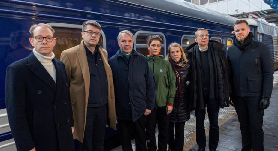 Ministers of foreign affairs of seven Baltic and Northern European countries came to Kyiv