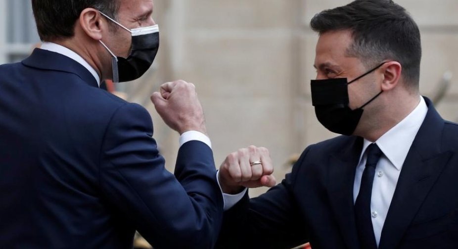 Meeting of Zelensky and Macron began in Paris at the Elysee Palace