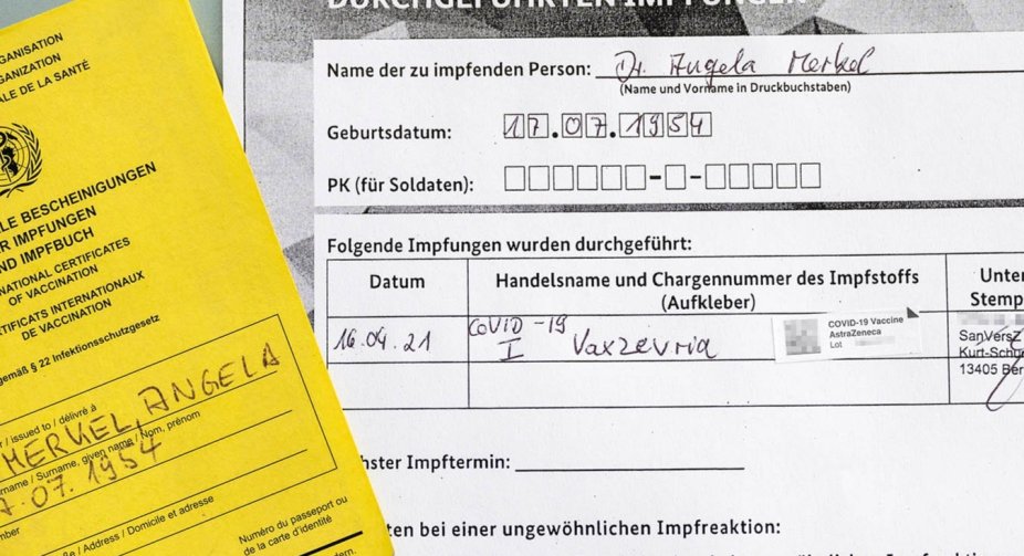 Angela Merkel vaccinated against COVID-19