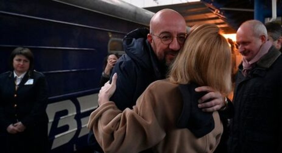 "I returned to Kyiv to discuss all areas of cooperation."  The head of the European Council came to Ukraine