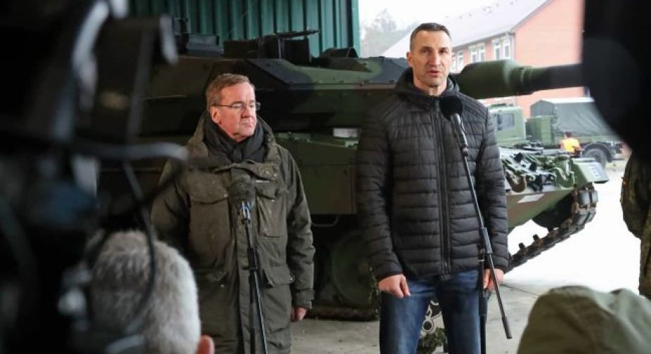 Klitschko and the Minister of Defense of Germany visited the training ground where the Ukrainian military trains