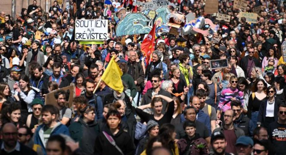 France was engulfed in May Day demonstrations, in particular against Macron's pension reform