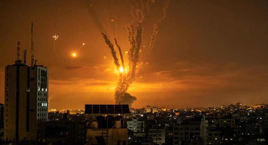 The Gaza Strip fired 22 rockets at Israel, wounding three people
