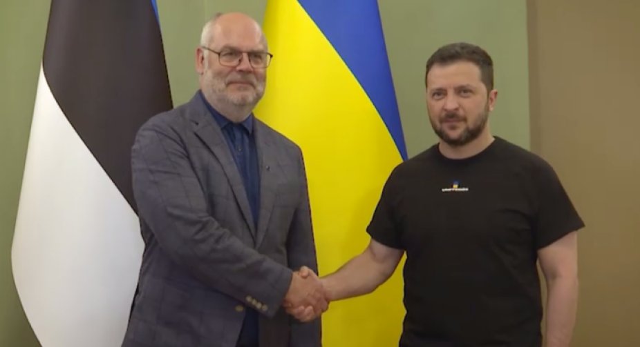 Зеленський зустрівся з президентом Естонії у Києві