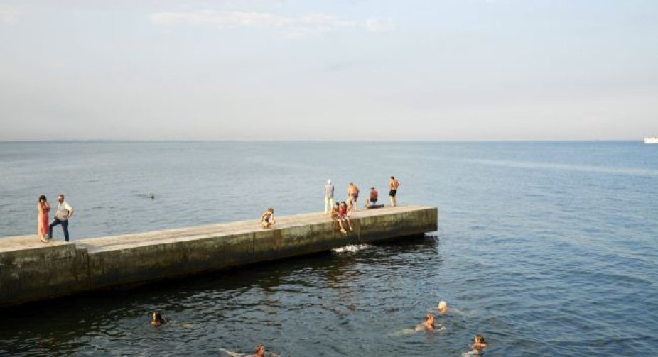 Dangerous for health.  Swimming and fishing in the sea were banned in Odesa