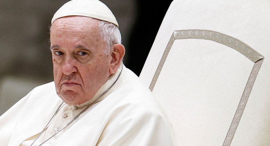 The Pope did not give the planned speech because he is not feeling well