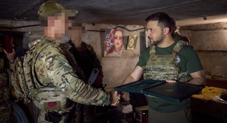 Zelenskyi visited military positions near Bakhmut