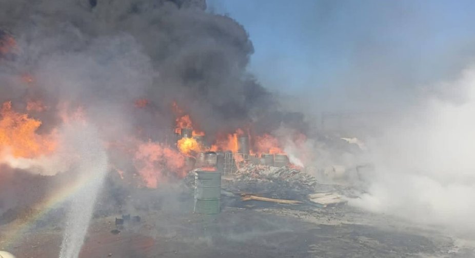На базі ВМФ в Новоросійську маштабна пожежа