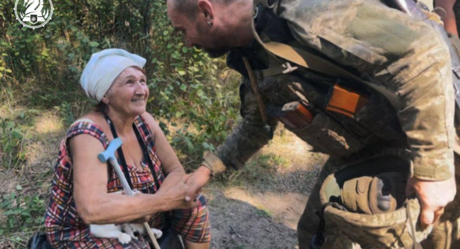 Ukrainian Armed Forces evacuate civilians from liberated Robotyne on armored vehicles