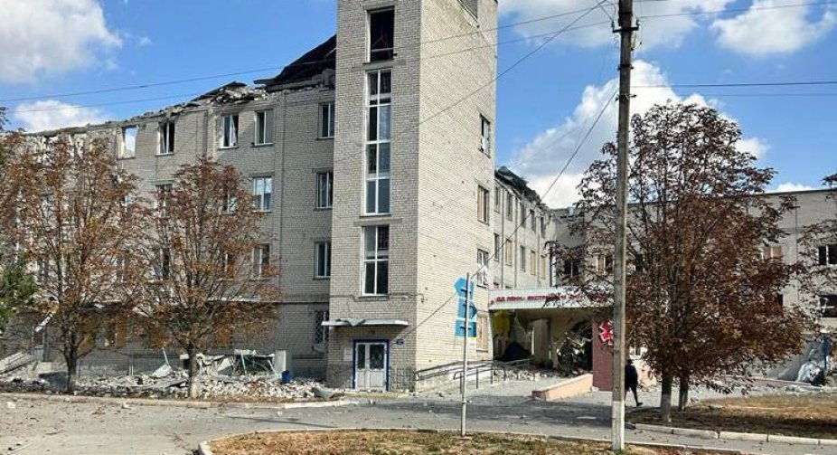 Russian troops shelled Beryslav: hospital was damaged