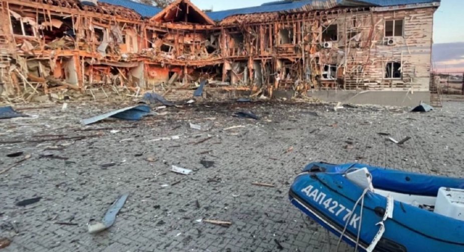 Night attack of "Shaheds": Wreckage of downed UAVs hit yacht club in Odesa