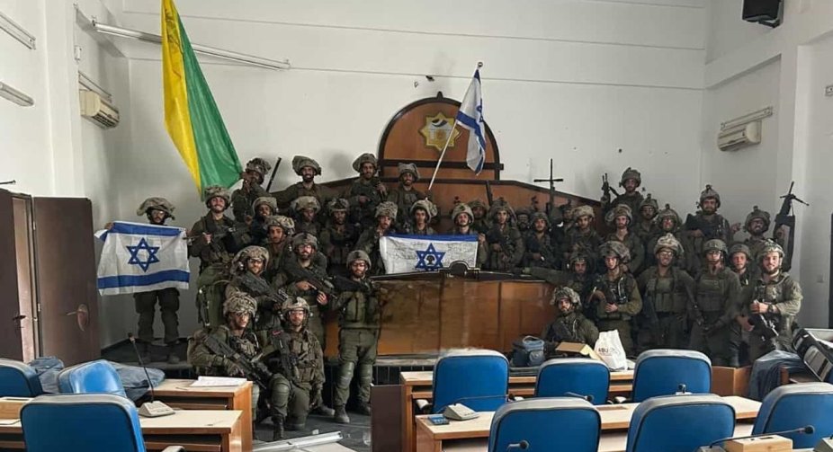 The IDF blew up parliament building in Gaza